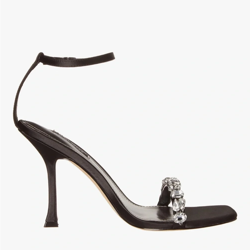 Nine West Jazmin Crystal Ankle Strap Heels - Picture 4 of 10